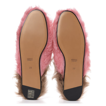 Gucci Merino Wool Womens Princetown Slippers 39 Pink 5 of 8