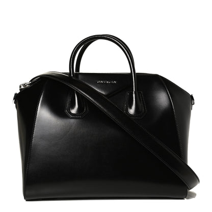 Givenchy Shiny Lord Calfskin Medium Antigona Black 1 of 10