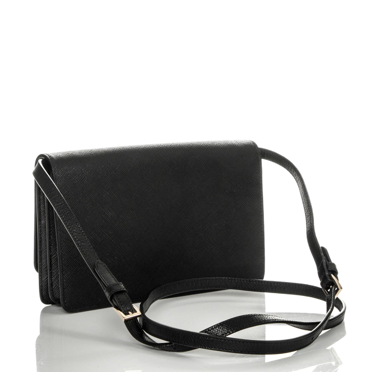 Saffiano Flap Wallet Nero Black