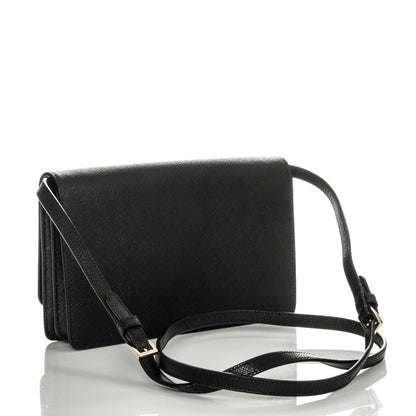 Prada Saffiano Flap Wallet Nero Black 3 of 7