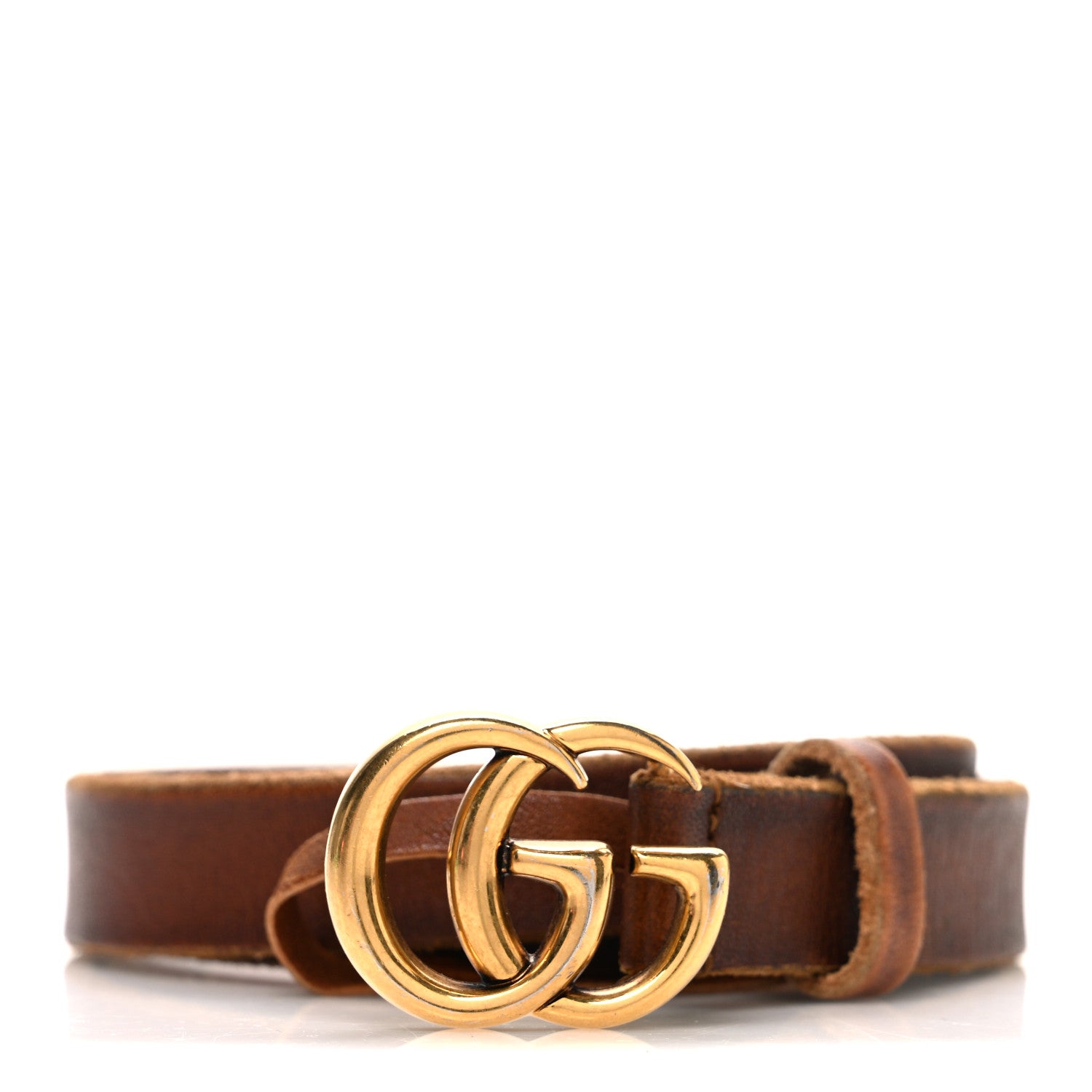 Gucci Faded Calfskin Double G 20mm Belt 70 28 Cuir 1 of 5
