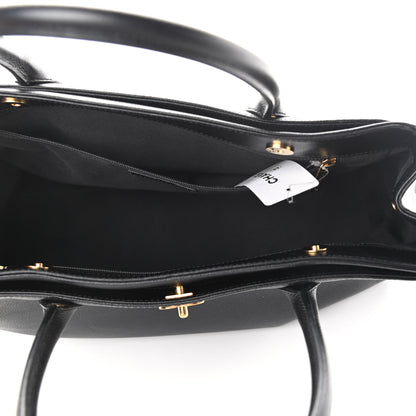 Chanel Calfskin Cerf Executive Shopper Tote Black 5 of 14