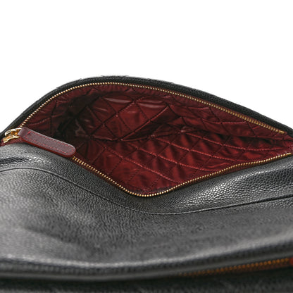 Chanel Caviar Quilted CC Beauty Clutch Black 5 of 14