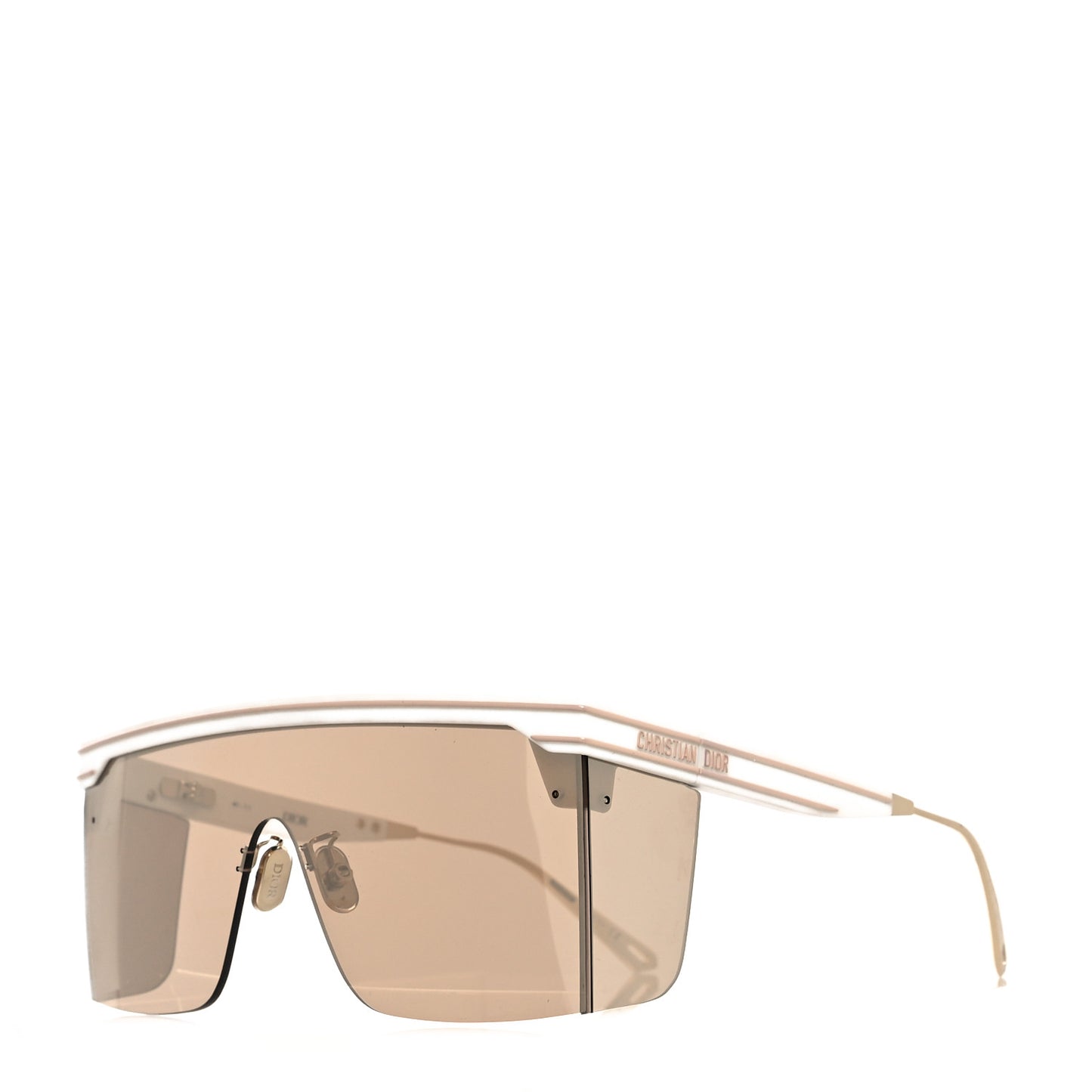 Oblique Diorclub M1U Mask Sunglasses White