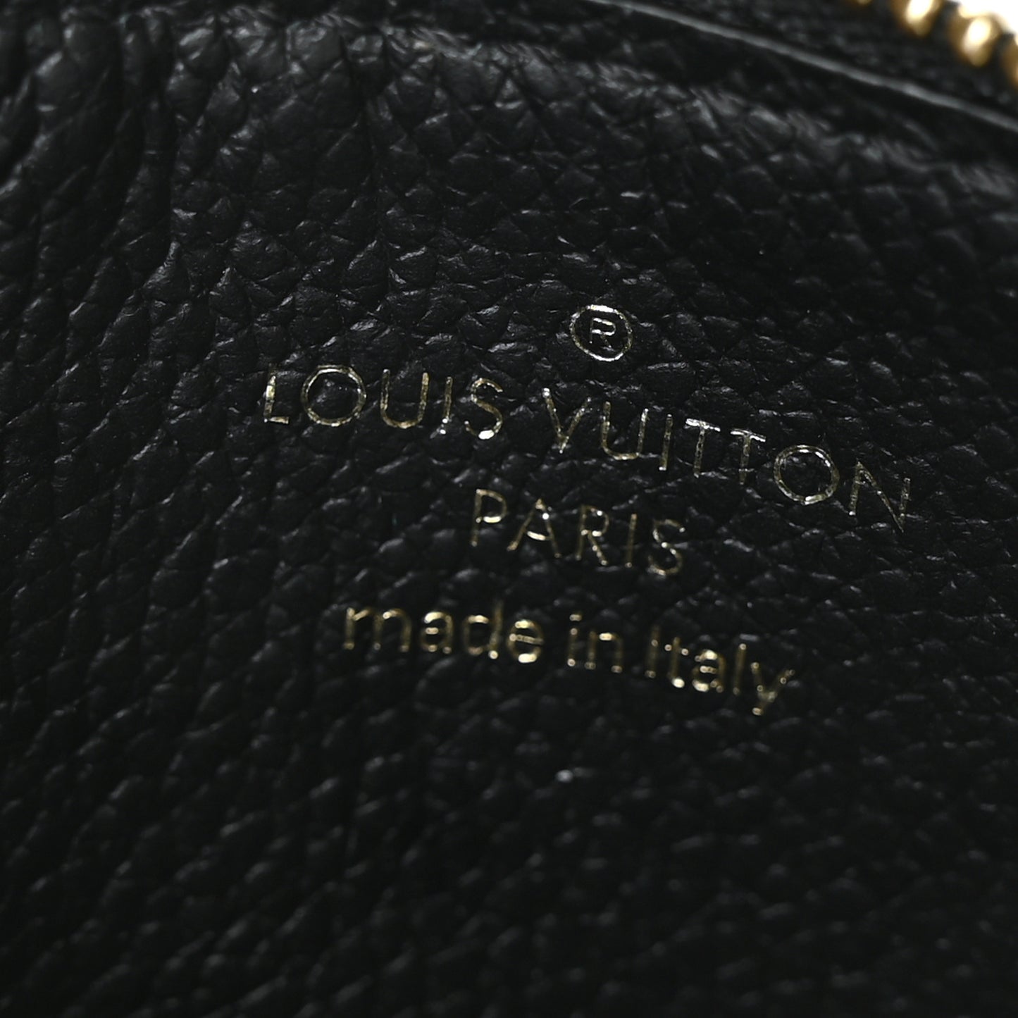 Empreinte Zipper Card Holder Black