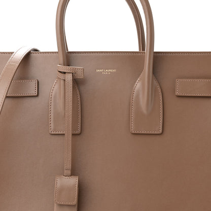 Saint Laurent Smooth Calfskin Small Classic Sac De Jour Dark Cappuccino 7 of 9
