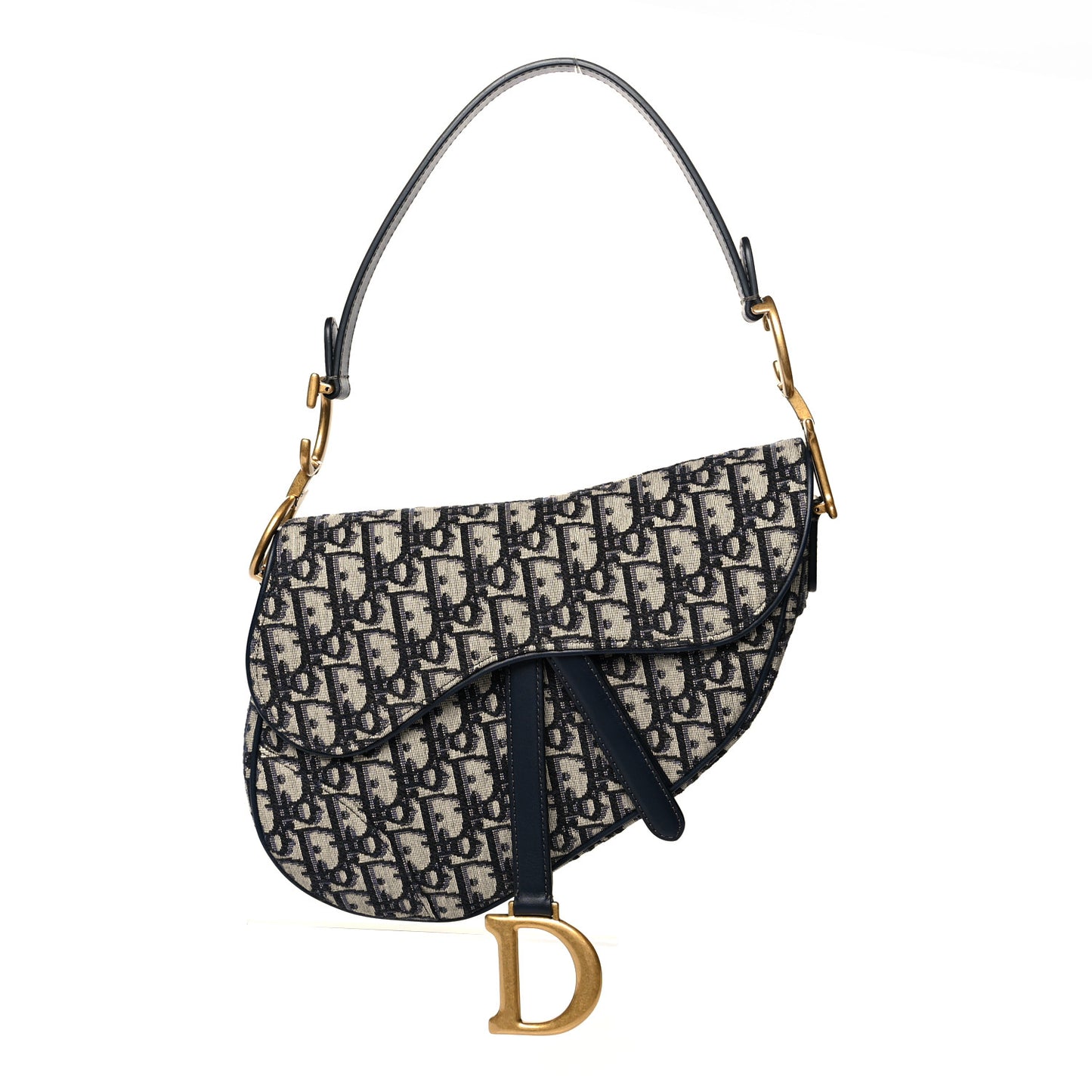 Oblique Saddle Bag Blue