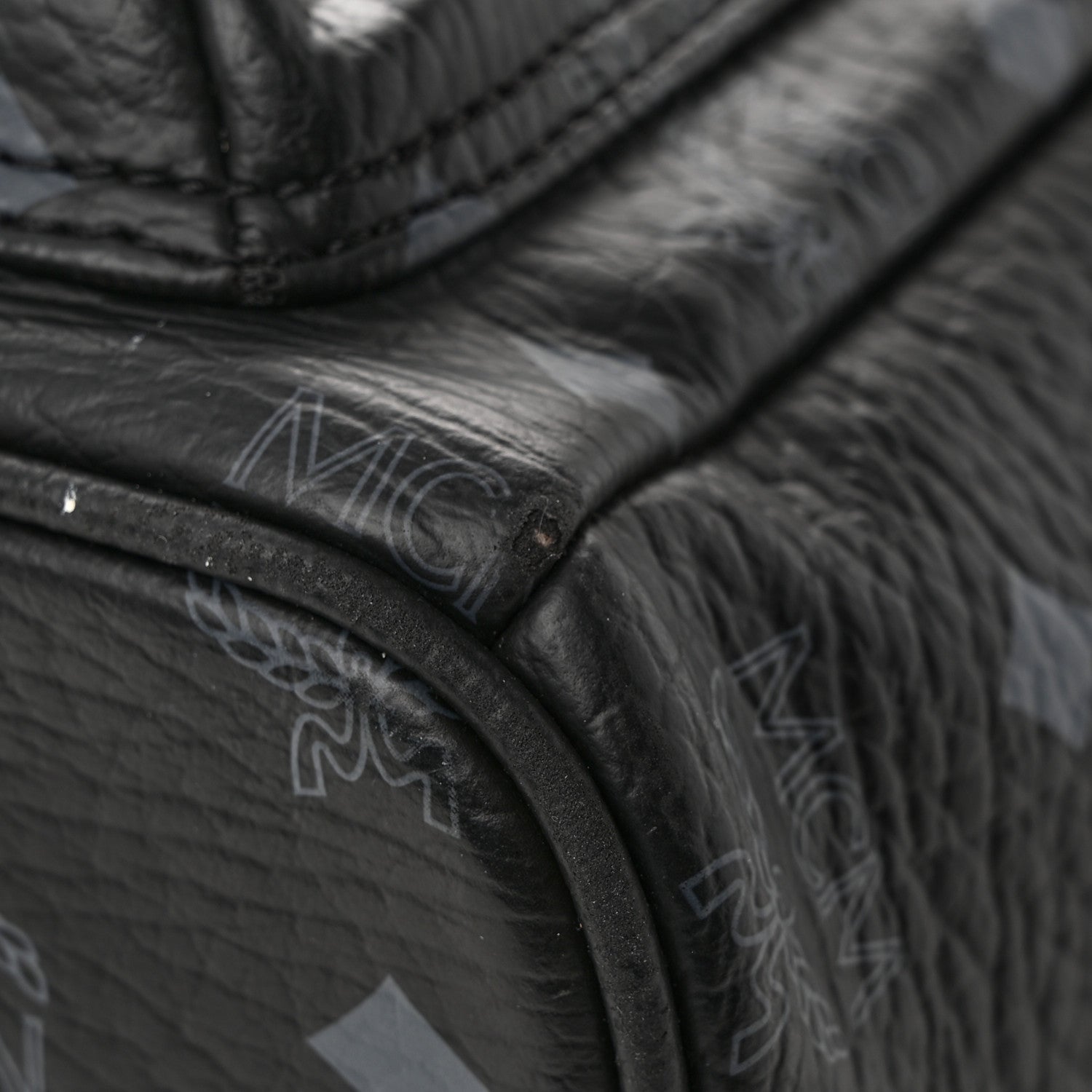 MCM Visetos Studded Small Dual Stark Backpack Black 14 of 15