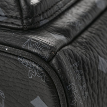 MCM Visetos Studded Small Dual Stark Backpack Black 14 of 15