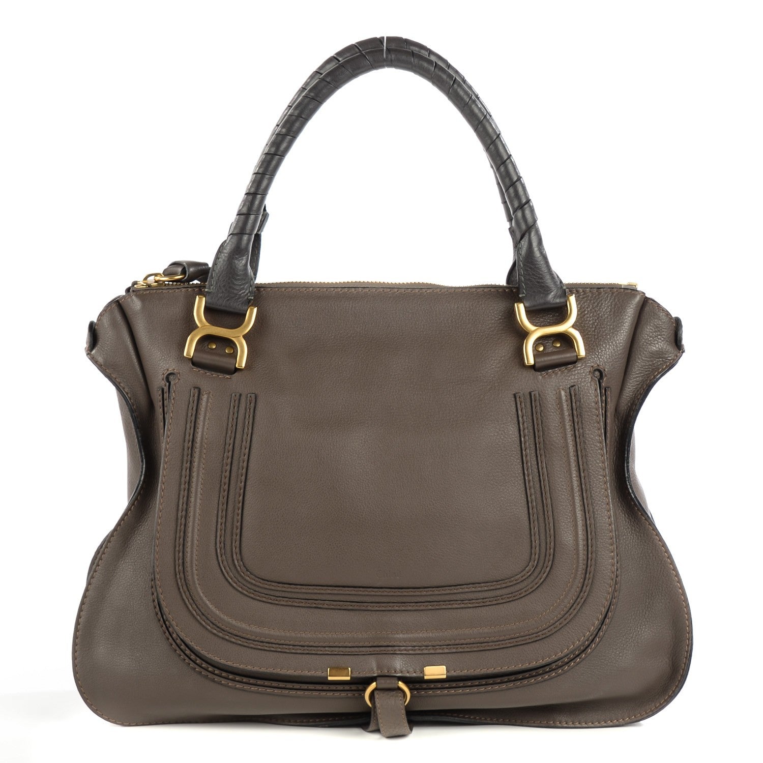Chloe Calfskin Large Marcie Satchel Ash 1 of 10