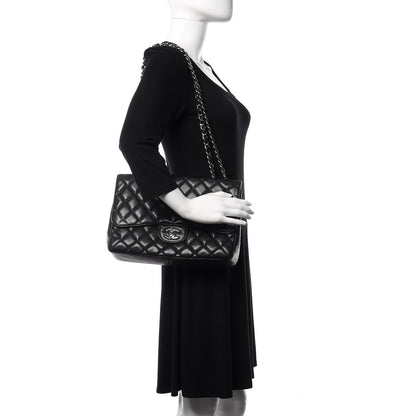 Chanel Caviar Quilted Jumbo Single Flap Black 2 of 10