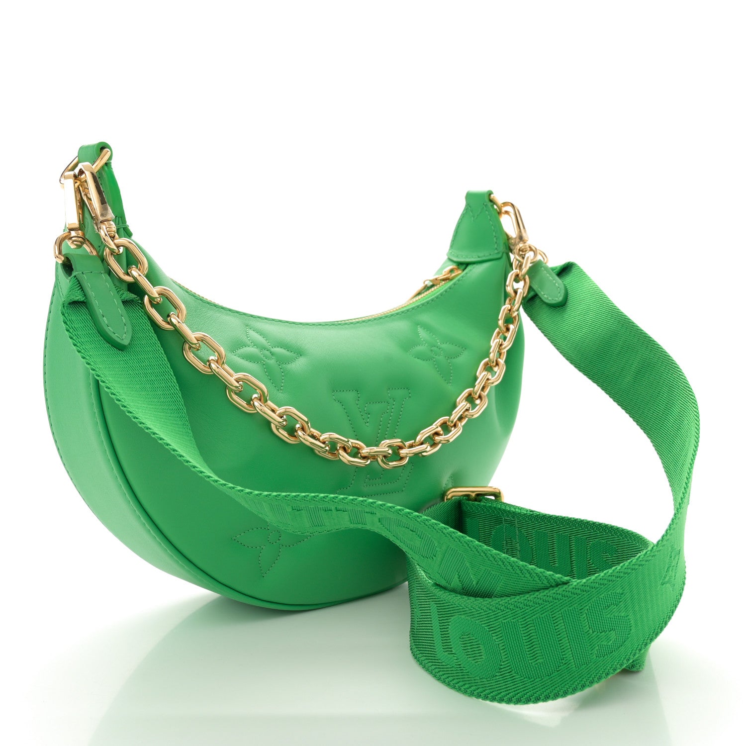 Louis Vuitton Calfskin Bubblegram Over The Moon Basilic 3 of 9