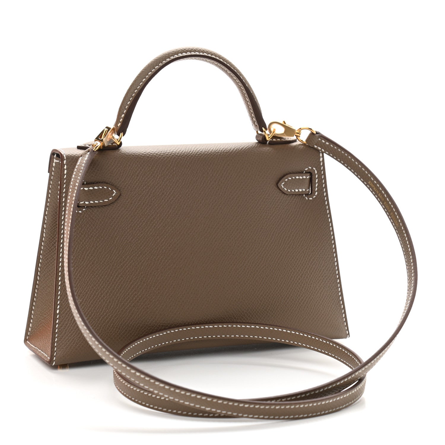Hermes Epsom Mini Kelly Sellier 20 Etoupe 3 of 11