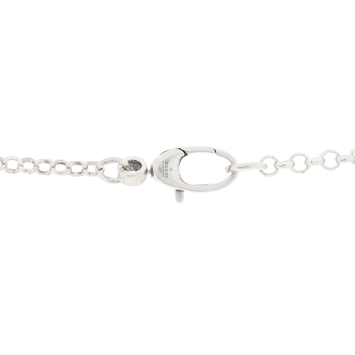 Gucci Sterling Silver Double G Key Pendant Necklace 3 of 5