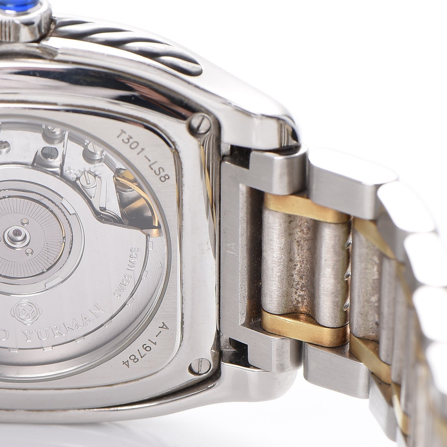 David Yurman Stainless Steel 18K Yellow Gold 35mm Thoroughbred Automatic Watch 8 of 11