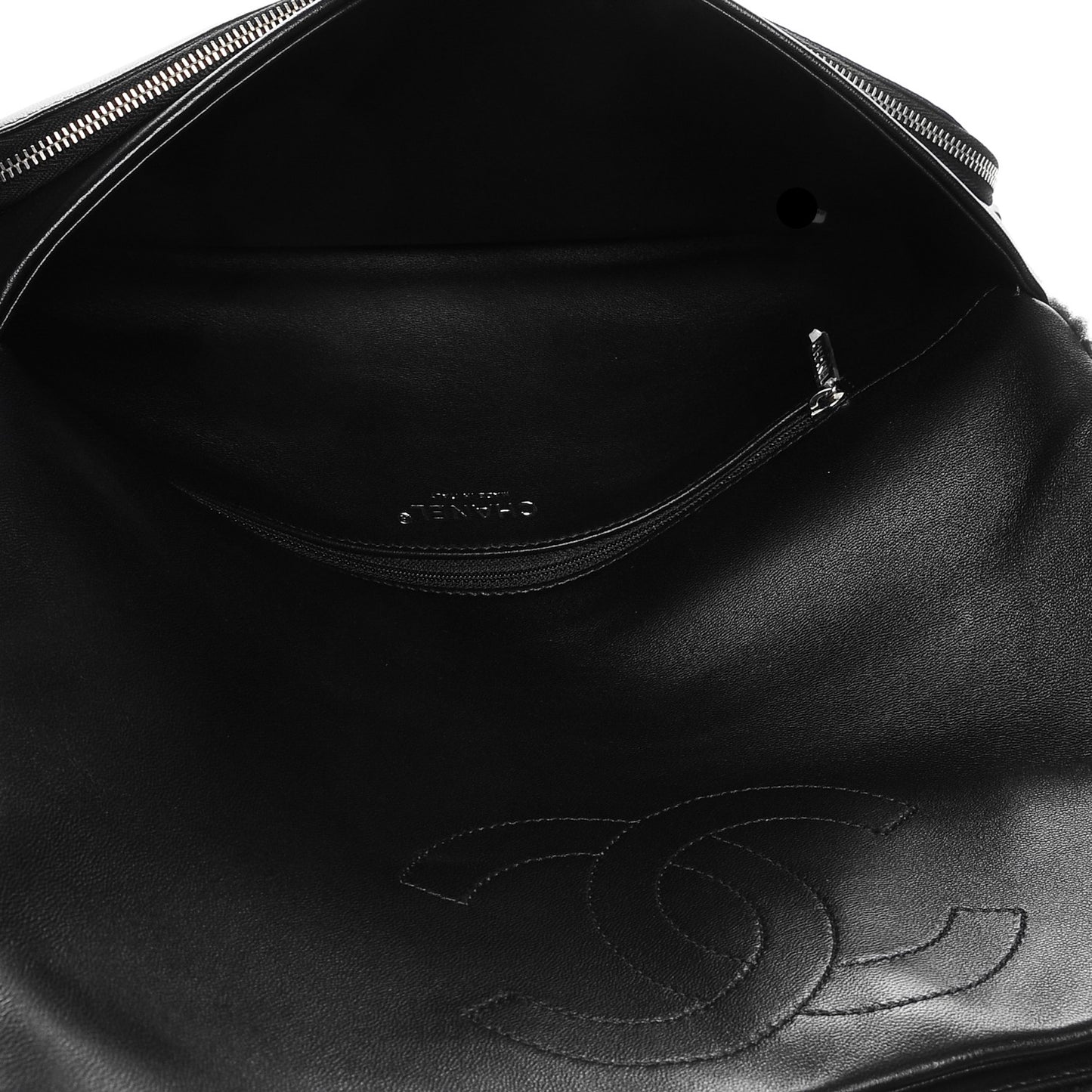 Shearling Lambskin 100% Clutch Black