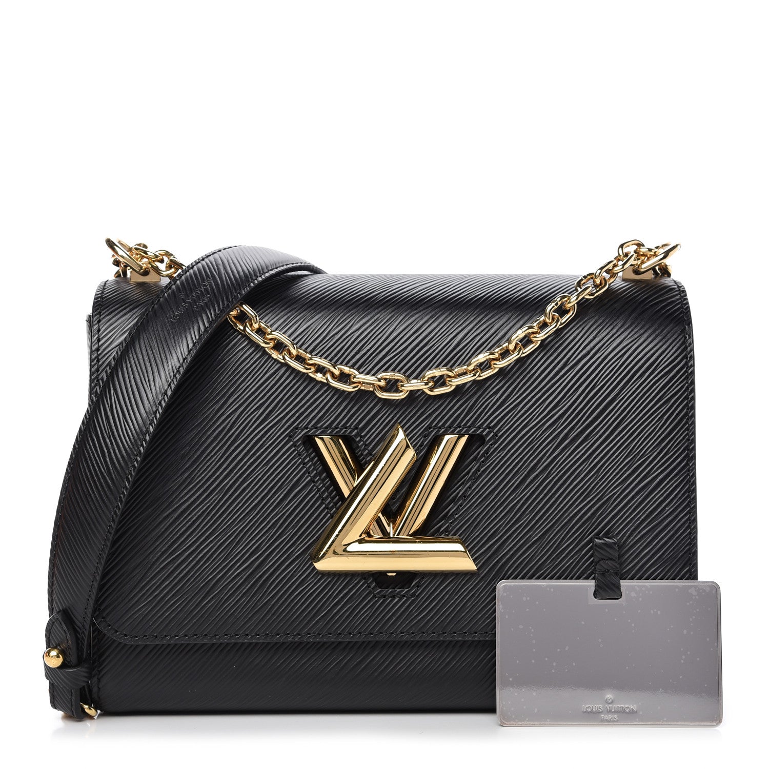 Louis Vuitton Epi Twist Shoulder Bag MM Black 1 of 9