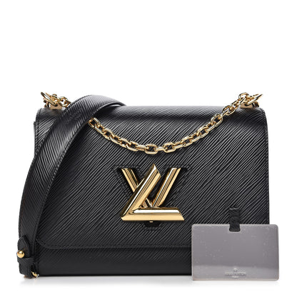 Louis Vuitton Epi Twist Shoulder Bag MM Black 1 of 9