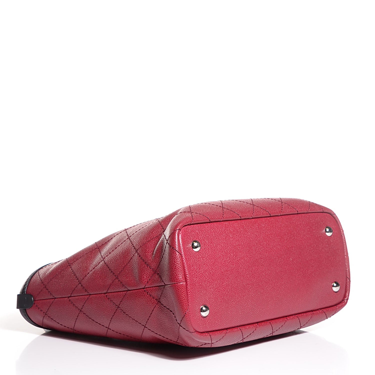 Chanel Grained Calfskin Shopping Fever Tote Red 4 of 8