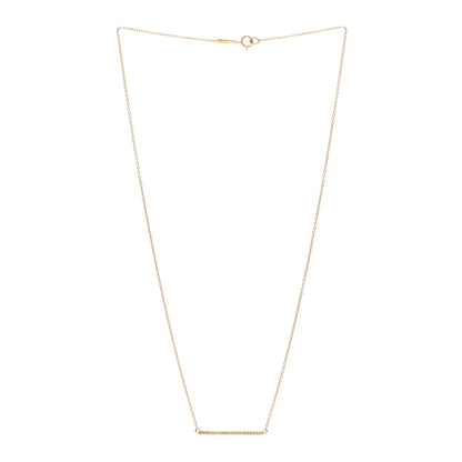 Jennifer Meyer 18K Yellow Gold Diamond Stick Pendant Necklace 3 of 4