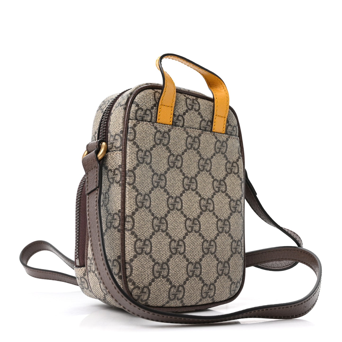 GG Supreme Monogram Mini Neo Vintage Double Zip Messenger Bag Beige New Acero Crop