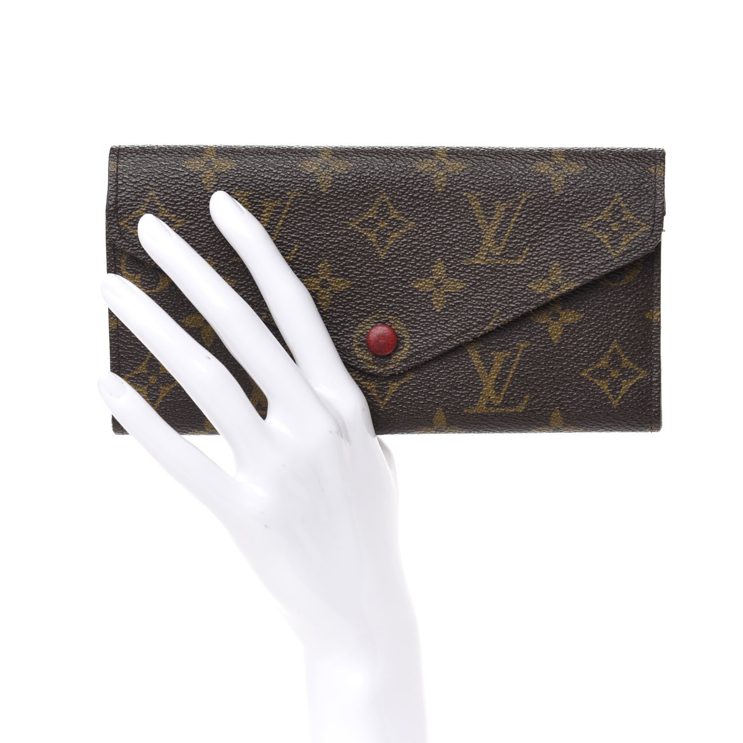 Louis Vuitton Monogram Josephine Wallet Red 2 of 8