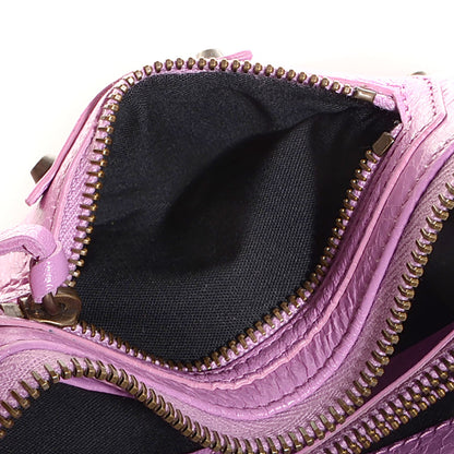Balenciaga Agneau Classic Hardware Continental Zip Around Wallet Rose Berlingot 6 of 11