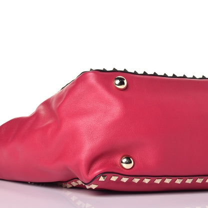 Valentino Garavani Vitello Medium Rockstud Tote Cyclamin 8 of 9