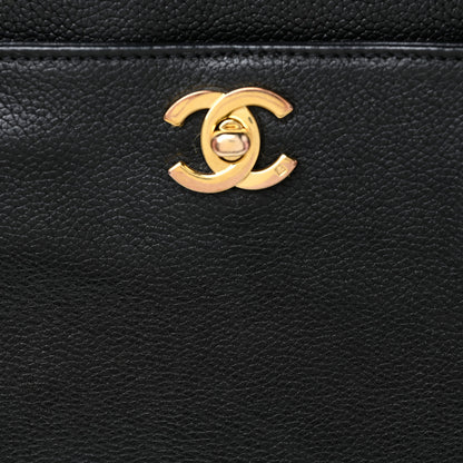 Chanel Calfskin Cerf Executive Shopper Tote Black 8 of 27
