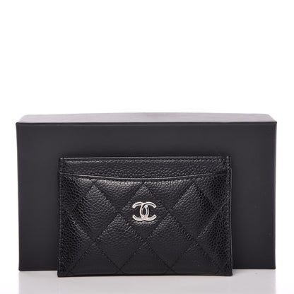 Chanel Caviar Quilted Card Holder Black 9 of 9