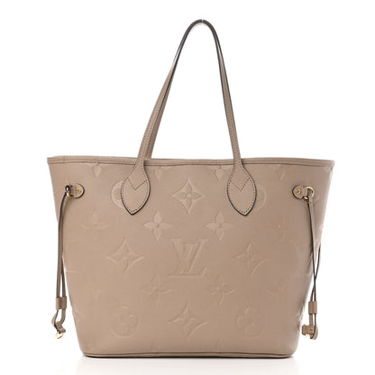 Louis Vuitton Empreinte Monogram Giant Neverfull MM Tourterelle 3 of 10