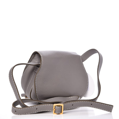 Chloe Calfskin Mini Marcie Round Crossbody Bag Cashmere Grey 3 of 8