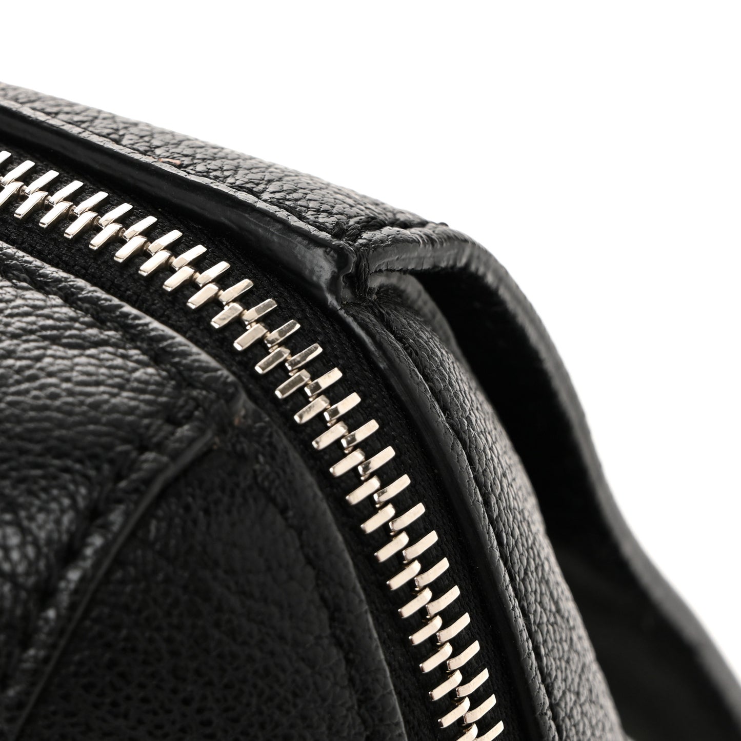 Glossy Goatskin Medium Del Rey Satchel Black