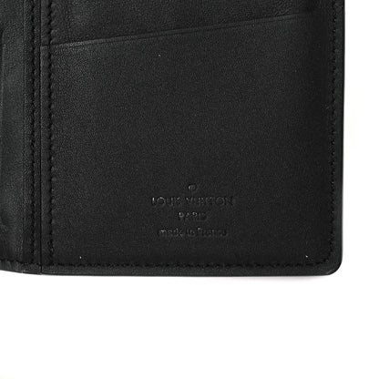Louis Vuitton Calfskin Monogram Shadow Brazza Wallet Black 6 of 10