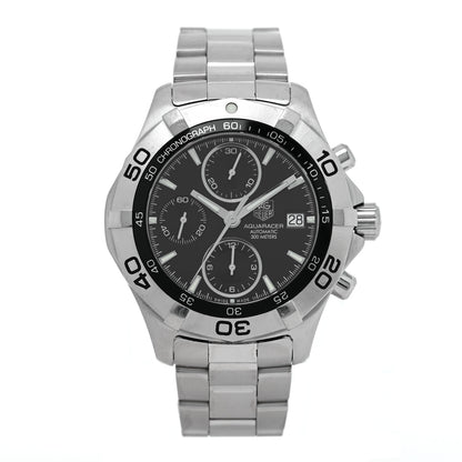 Tag Heuer Stainless Steel 41mm Aquaracer 300M Chronograph Automatic Watch Black CAF2110 1 of 4