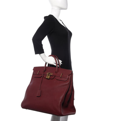 Hermes Fjord HAC Birkin 45 Rouge H 2 of 43