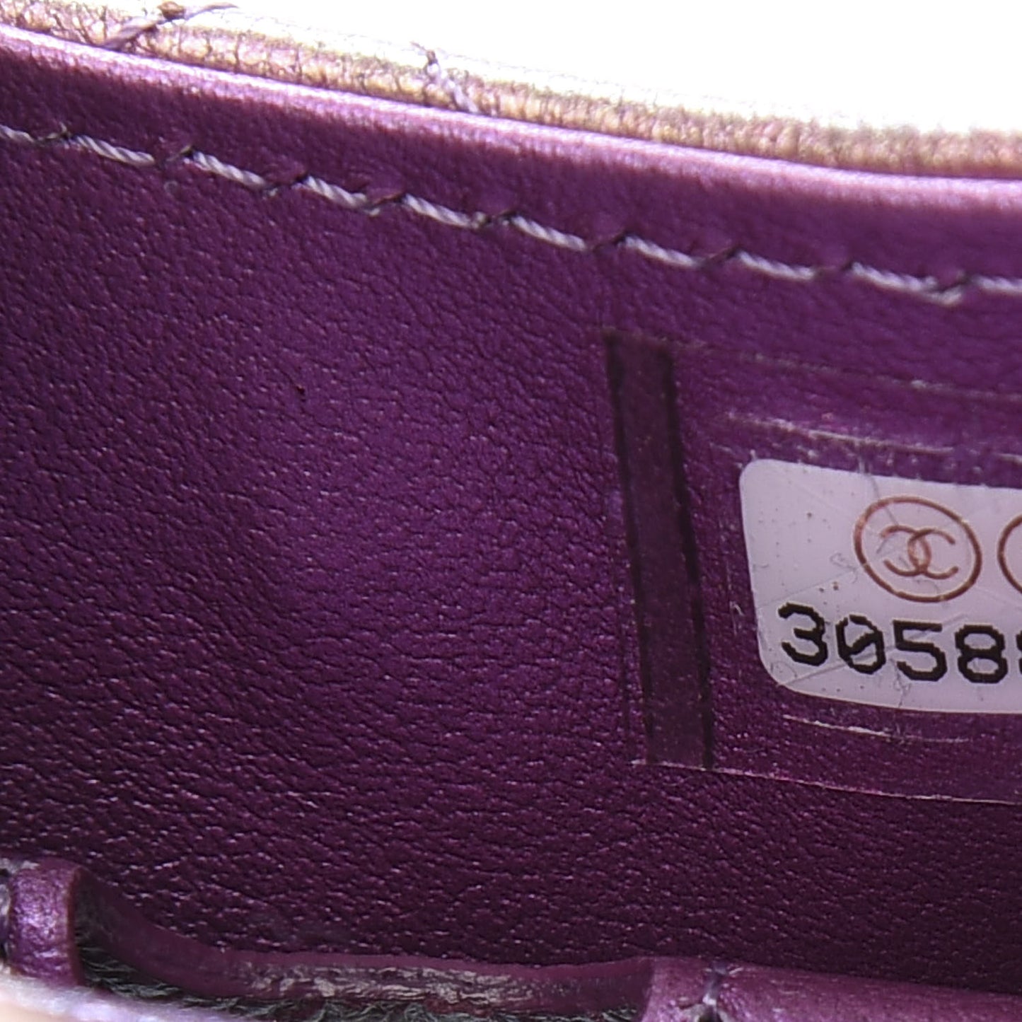 Iridescent Lambskin Quilted Airpods Pro Case Purple