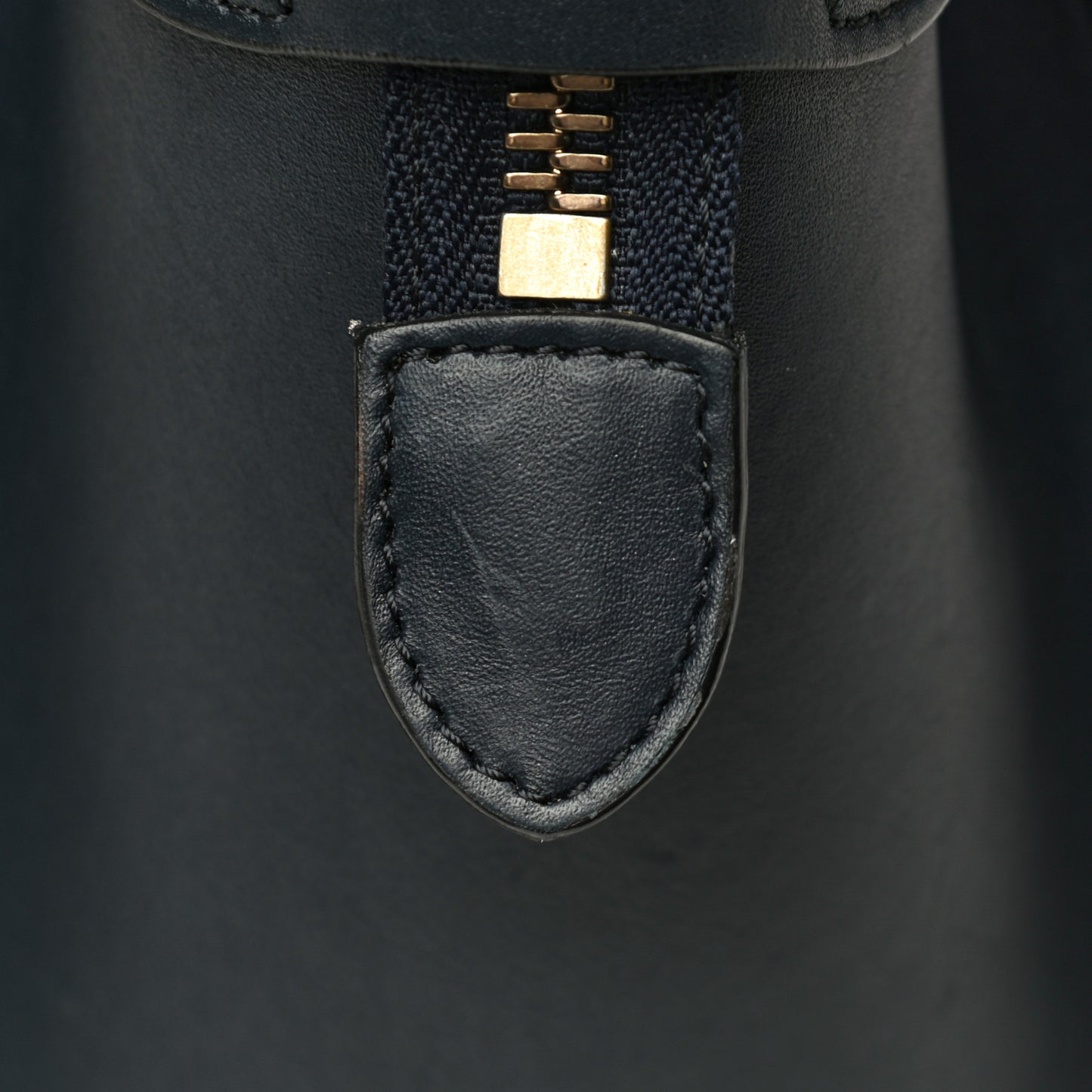 Smooth Calfskin Striped Canvas Micro Luggage Navy Blue