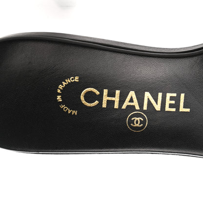 Chanel Lambskin Mules 38 Black 7 of 8