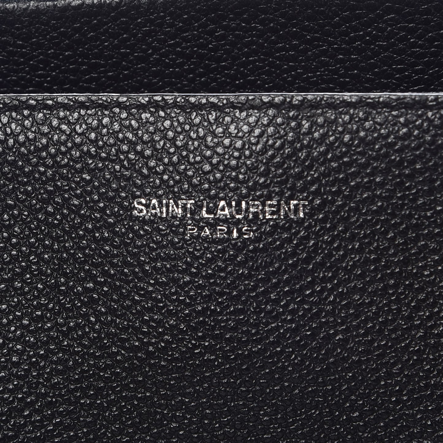 Grained Calfskin Small Cabas Rive Gauche Black