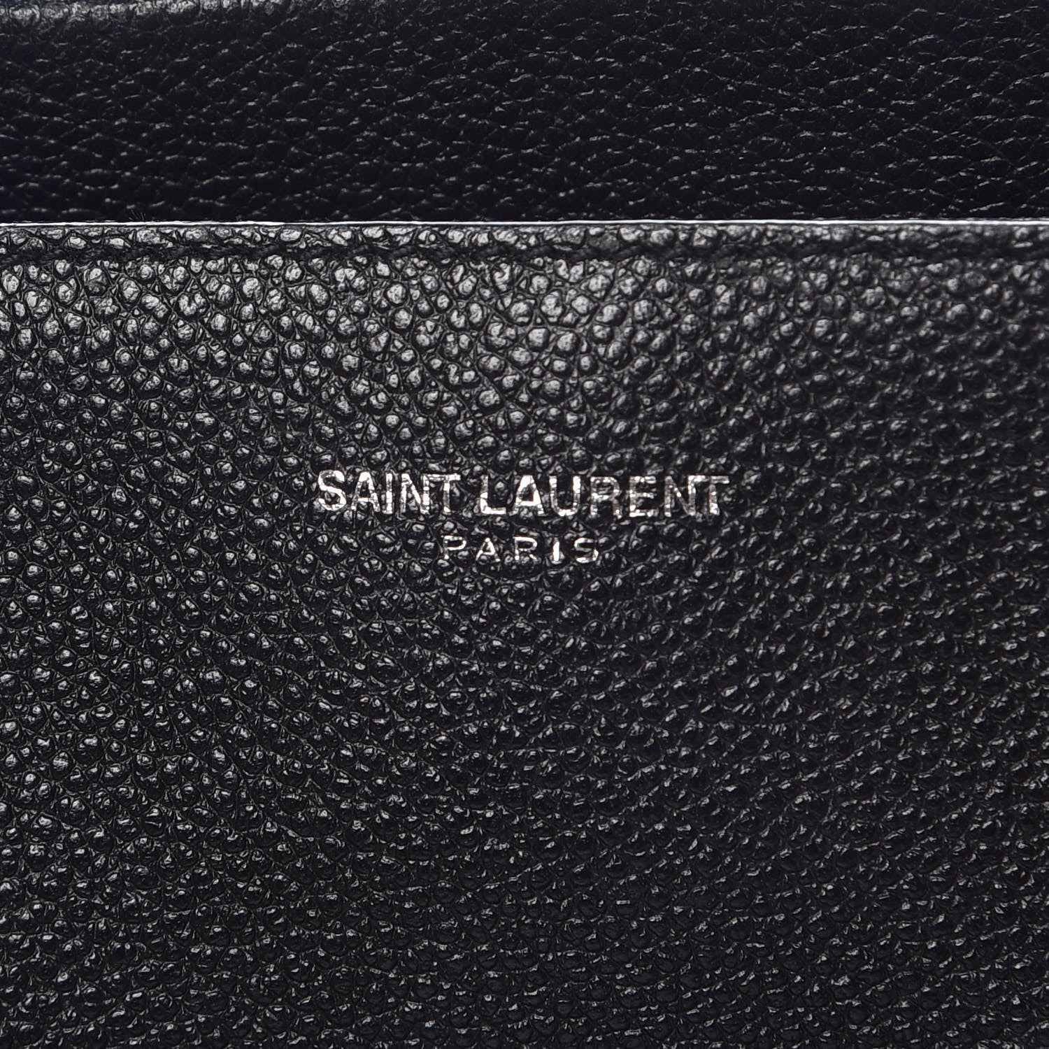 Saint Laurent Grained Calfskin Small Cabas Rive Gauche Black 8 of 21