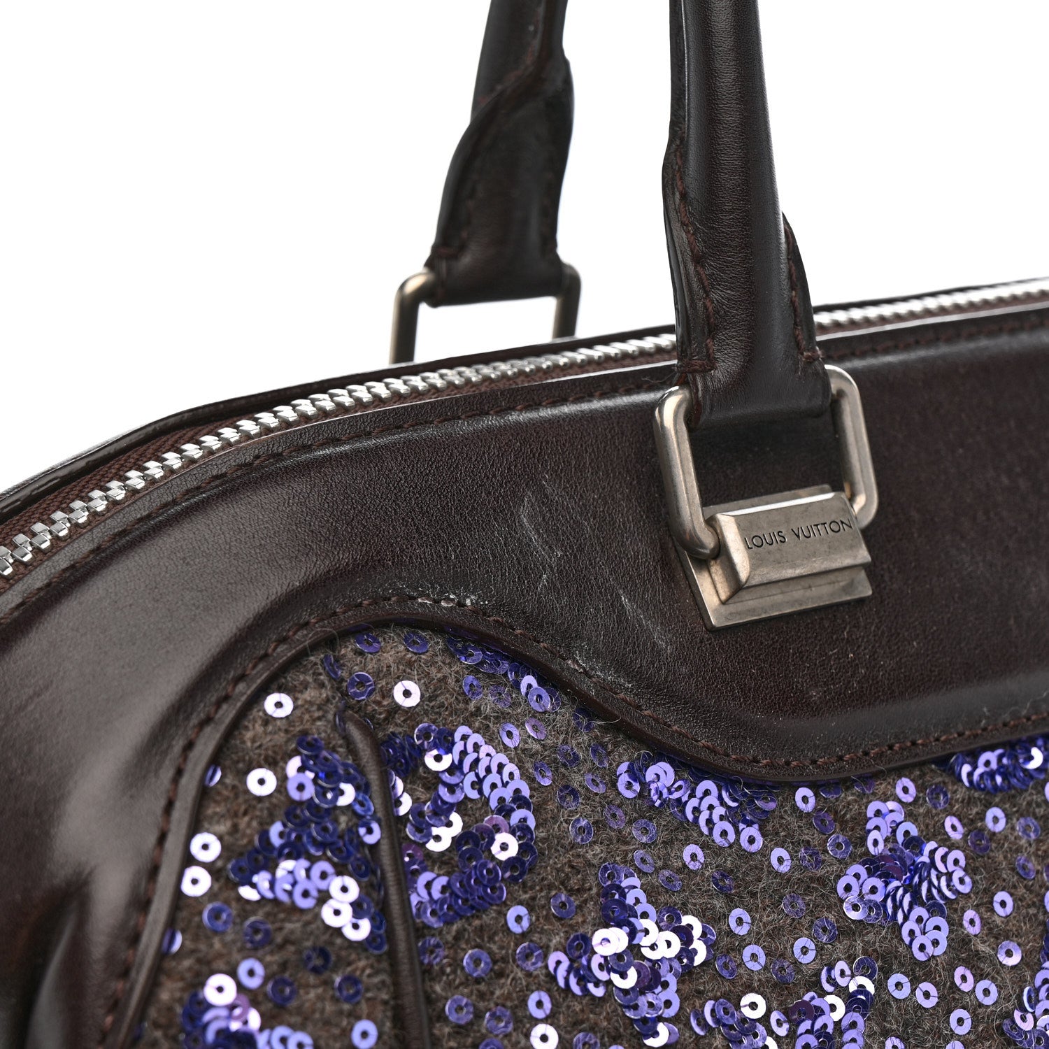 Louis Vuitton Sequin Monogram Sunshine Express North South Purple 11 of 15