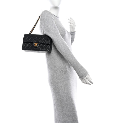 Chanel Lambskin Quilted Small Double Flap Black 2 of 14