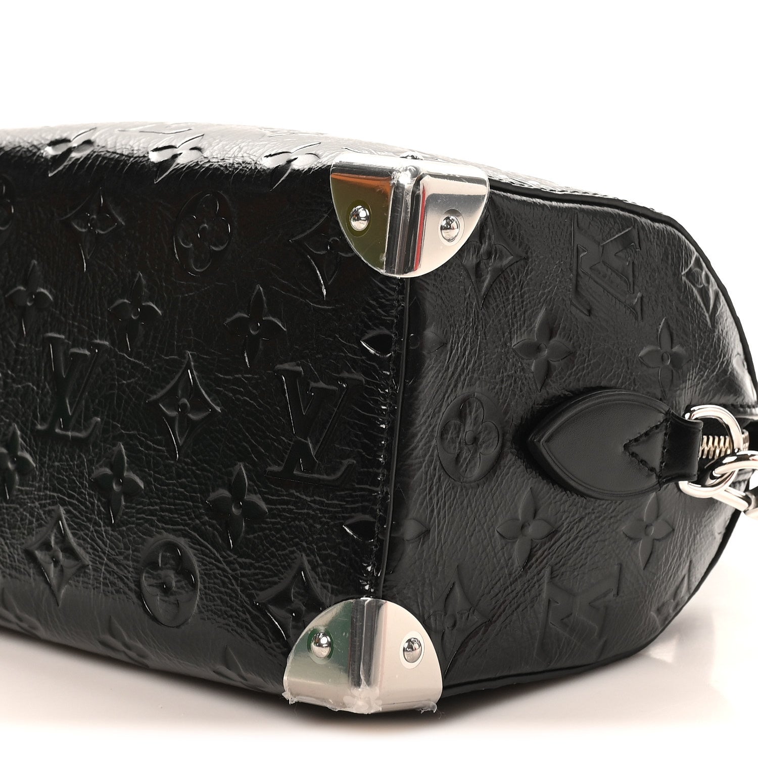 Louis Vuitton Calfskin Monogram Saga Speedy Trunk 20 Black 9 of 9