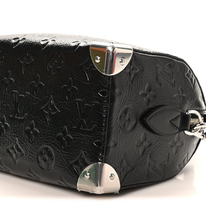 Louis Vuitton Calfskin Monogram Saga Speedy Trunk 20 Black 9 of 9