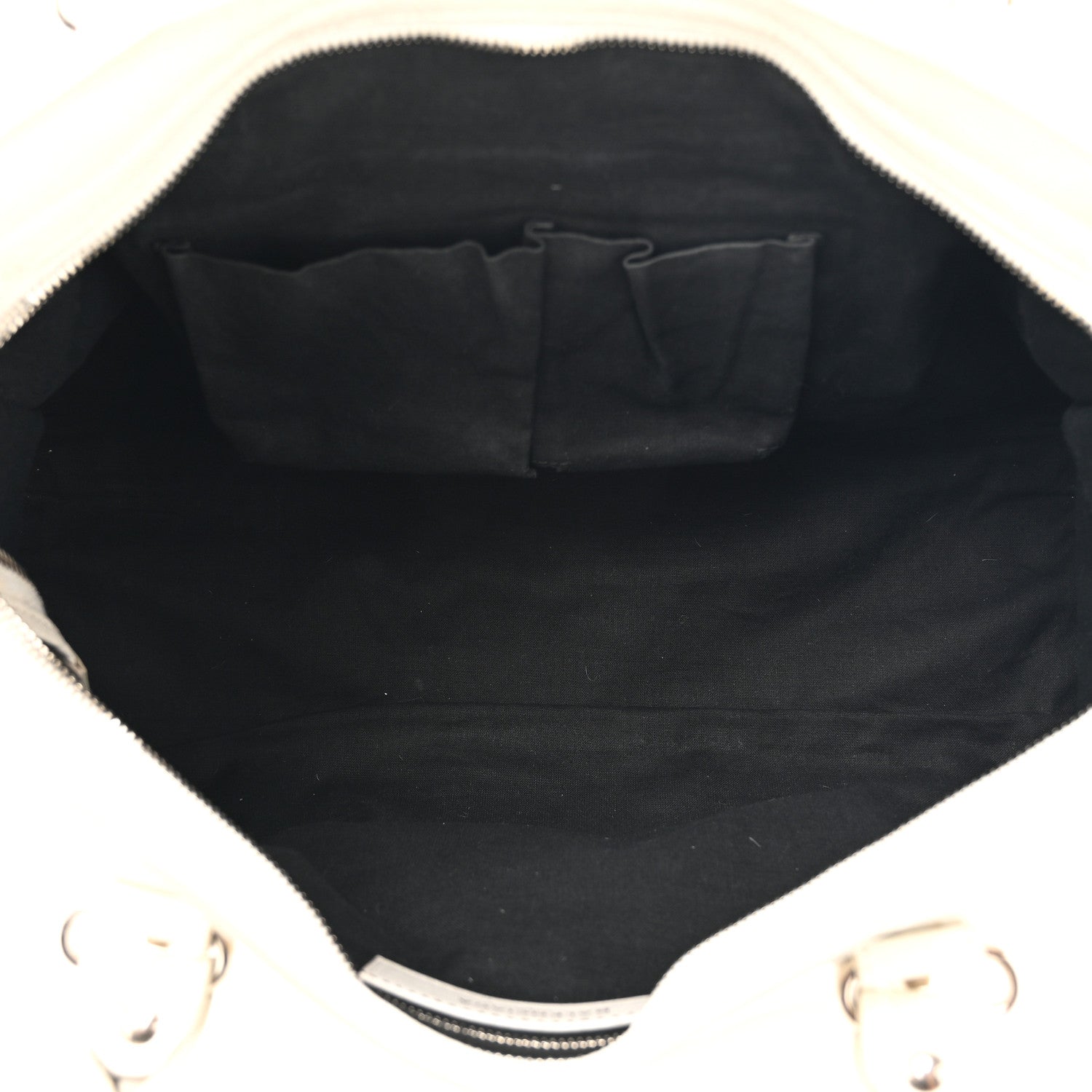 Balenciaga Chevre Silver Metallic Edge Hardware City White 6 of 17