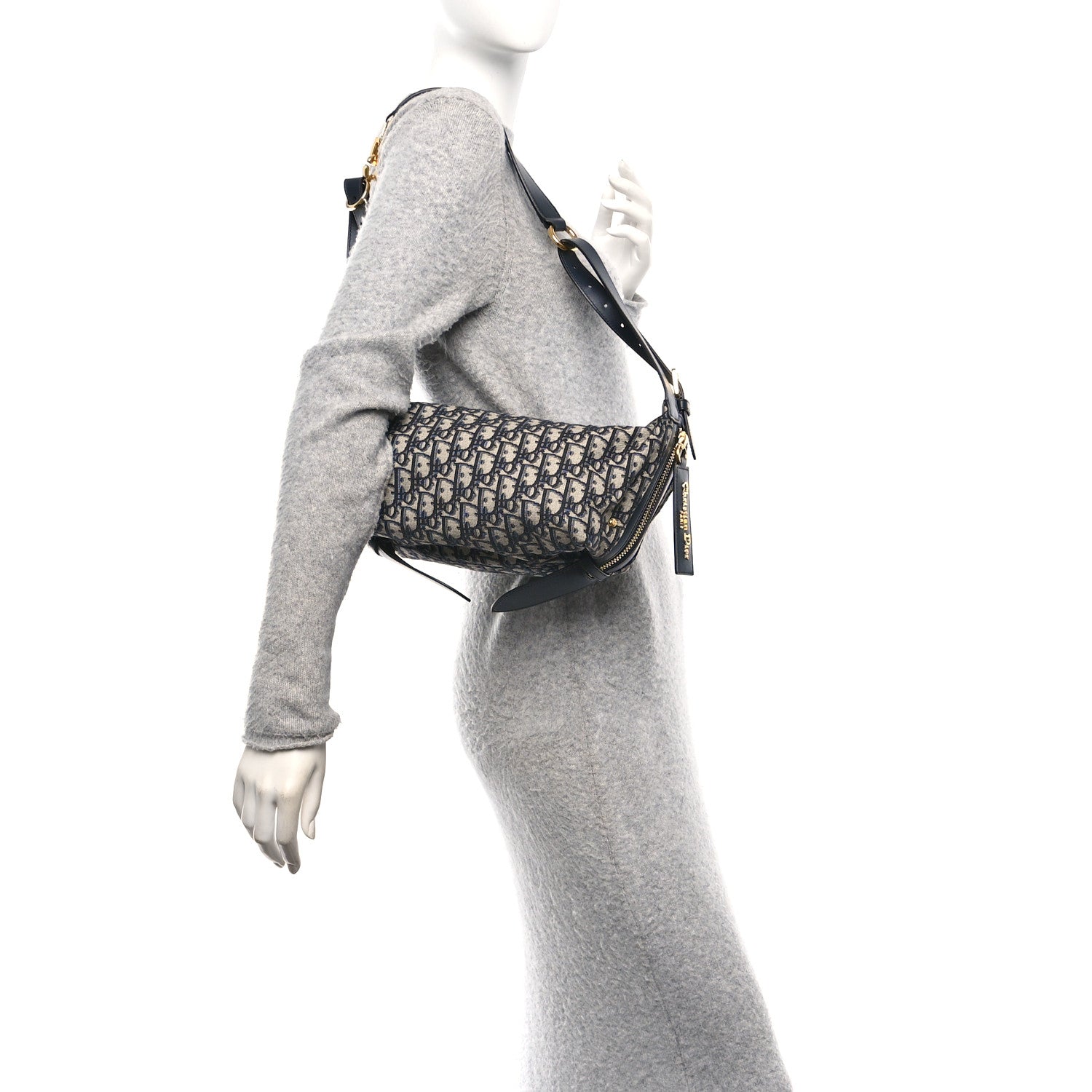 Christian Dior Oblique Small D-Journey Bag Blue 2 of 10