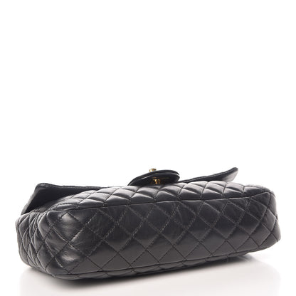 Chanel Lambskin Quilted Valentine Charms Medium Single Flap Black 4 of 9
