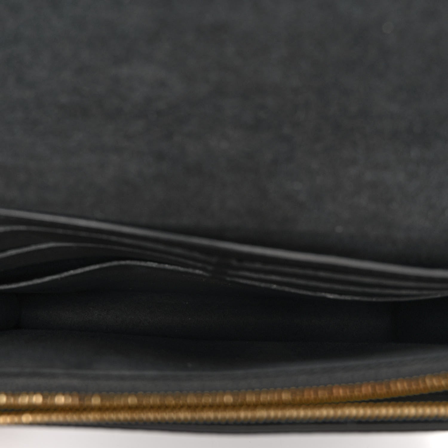 Louis Vuitton Damier Ebene Vavin Chain Wallet Black 5 of 10