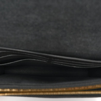 Louis Vuitton Damier Ebene Vavin Chain Wallet Black 5 of 10